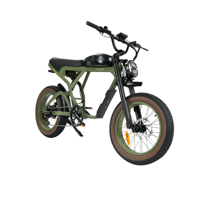 REVI BIKES| Cougar Full Suspension Vintage Electric Bike
