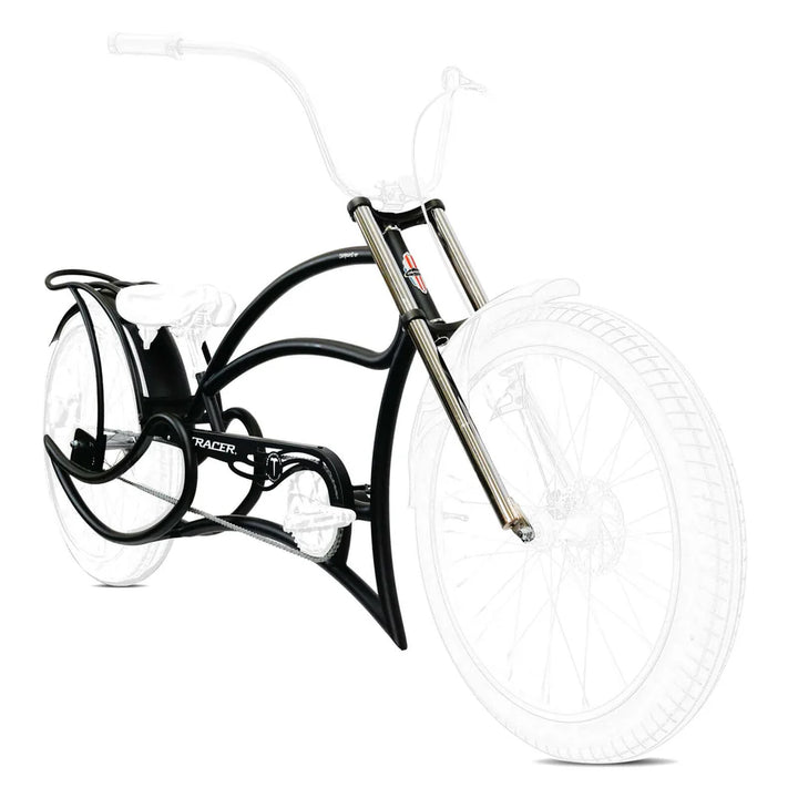 Tracer FM-Leopard GT 26" Stretch Beach Cruiser Steel Frame Triple Tree Fork and Guard - EBike Haul