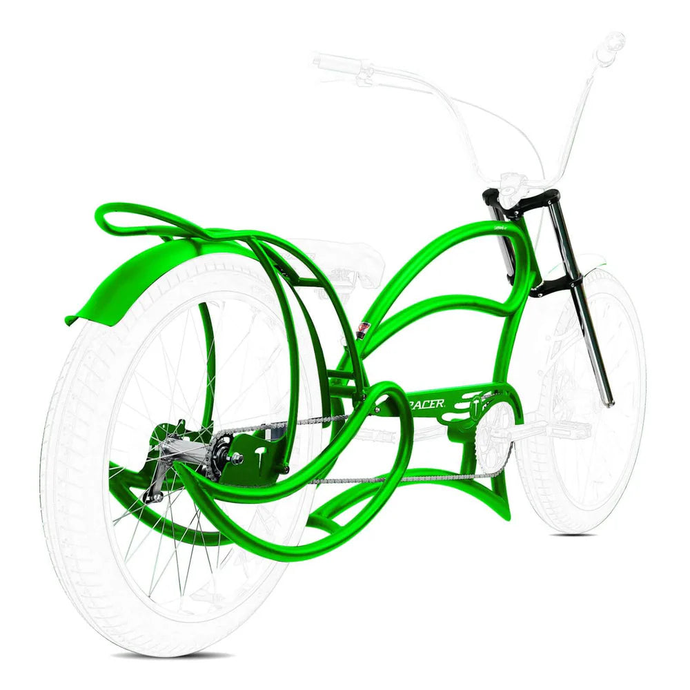 Tracer FM-Leopard GT 26" Stretch Beach Cruiser Steel Frame Triple Tree Fork and Guard - EBike Haul