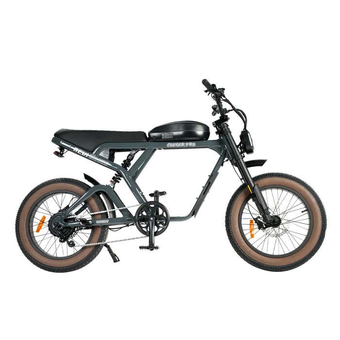 REVI BIKES| Cougar Full Suspension Vintage Electric Bike