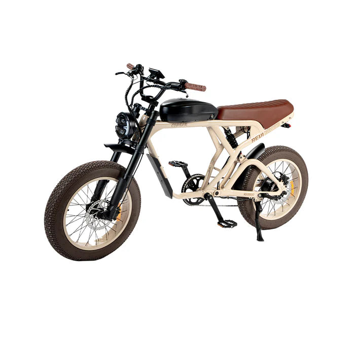 REVI BIKES| Cougar Full Suspension Vintage Electric Bike