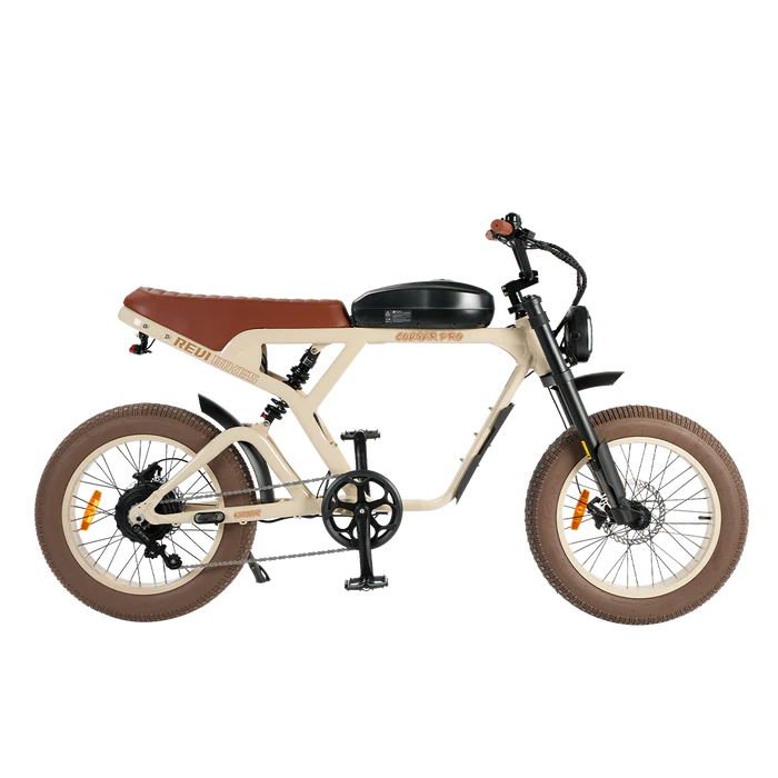REVI BIKES| Cougar Full Suspension Vintage Electric Bike