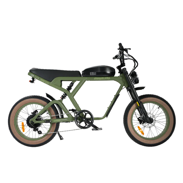 REVI BIKES| Cougar Full Suspension Vintage Electric Bike