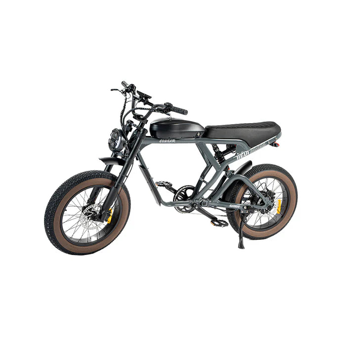 REVI BIKES| Cougar Full Suspension Vintage Electric Bike