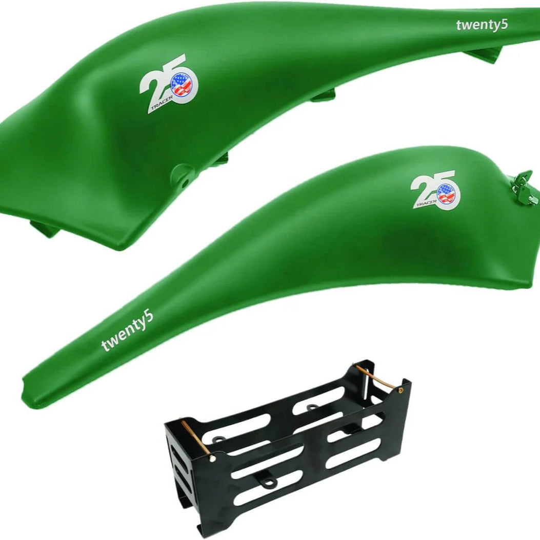 Tracer FM-Twenty5 E-Bike 26" Stretch Cruiser Steel Frame and Chain Guard for 26" x3.0, 4.0 Tire - EBike Haul