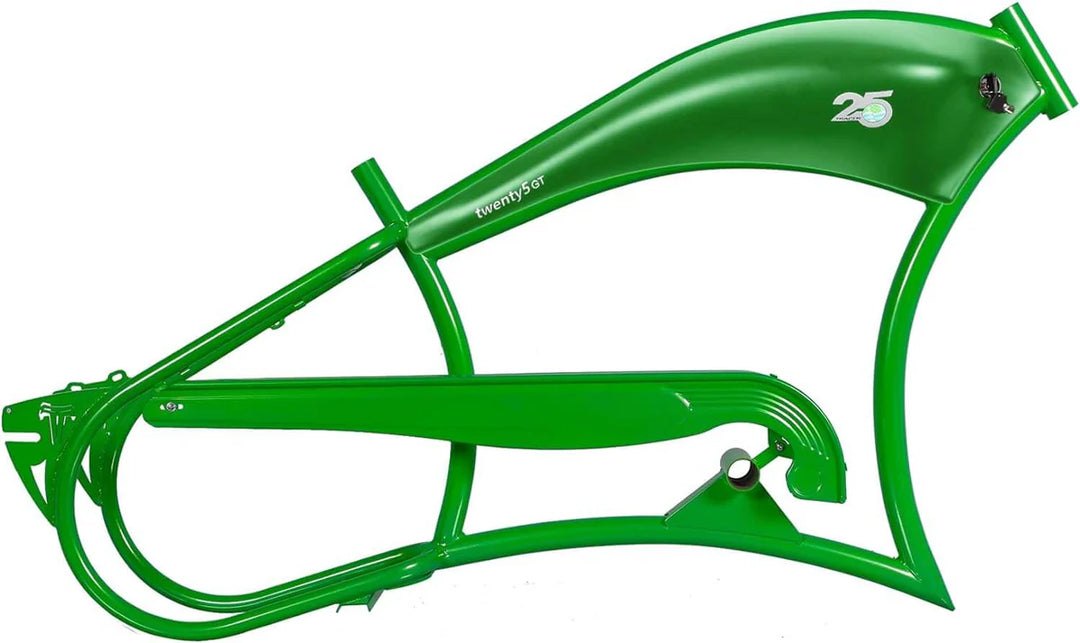 Tracer FM-Twenty5 E-Bike 26" Stretch Cruiser Steel Frame and Chain Guard for 26" x3.0, 4.0 Tire - EBike Haul