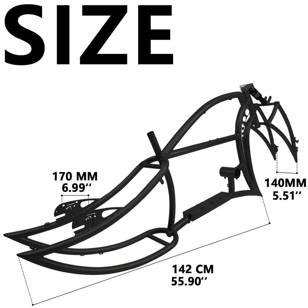 Tracer Signature Pro 26" Chopper Cruiser Electric Bike Frame - EBike Haul