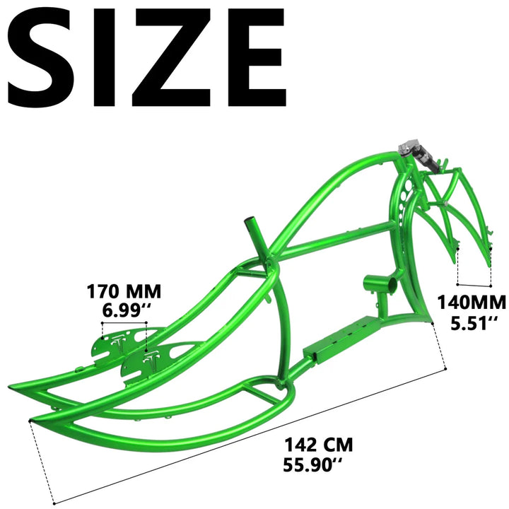 Tracer Signature Pro 26" Chopper Cruiser Electric Bike Frame - EBike Haul