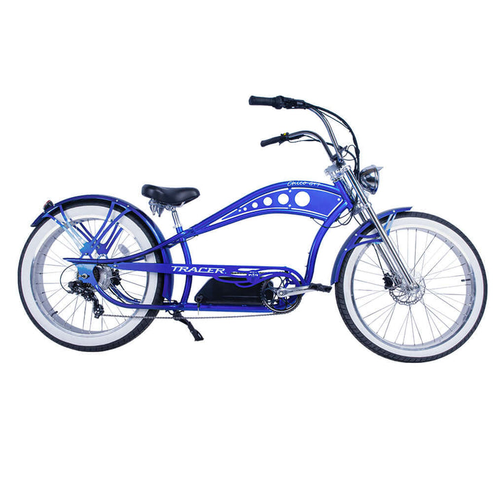 Tracer Chico GT7 750W Fat Tire, Chopper Style Stretch Cruiser Ebike
