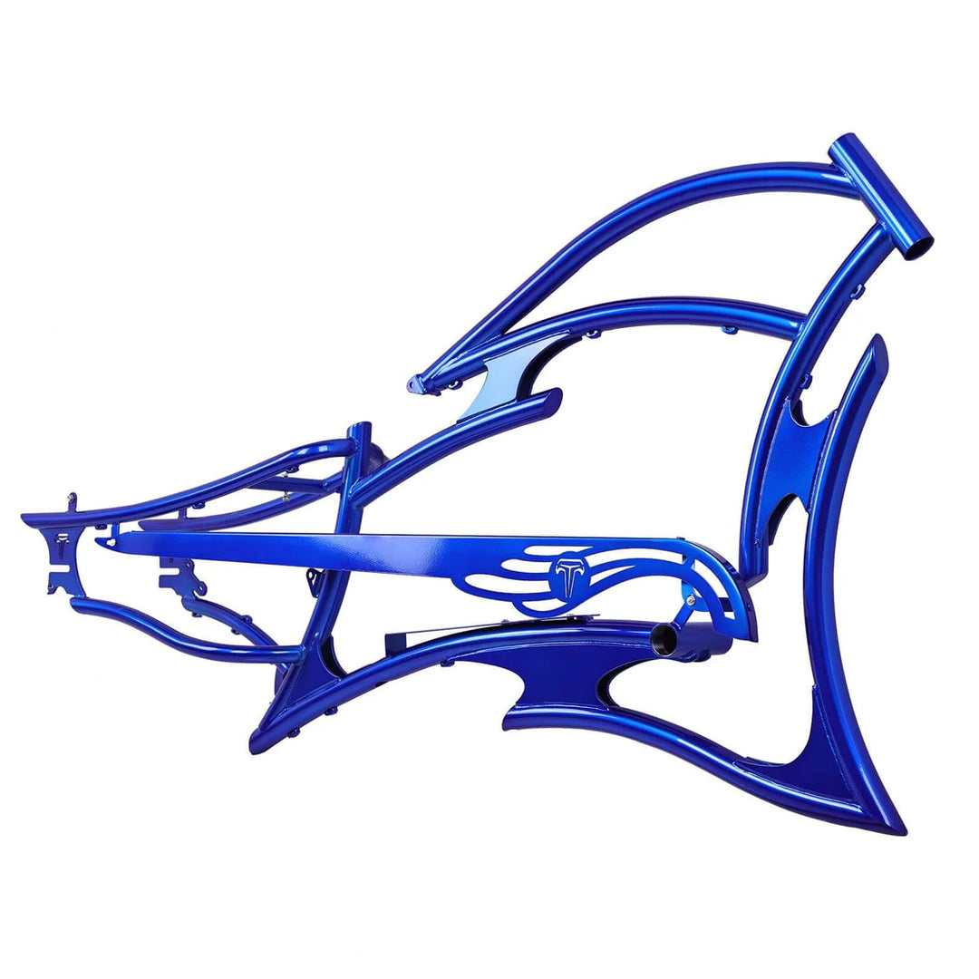 Tracer FM-RAPTOR Ebike Frame 26inch Stretch Chopper for Single Speed/7 Speed - EBike Haul