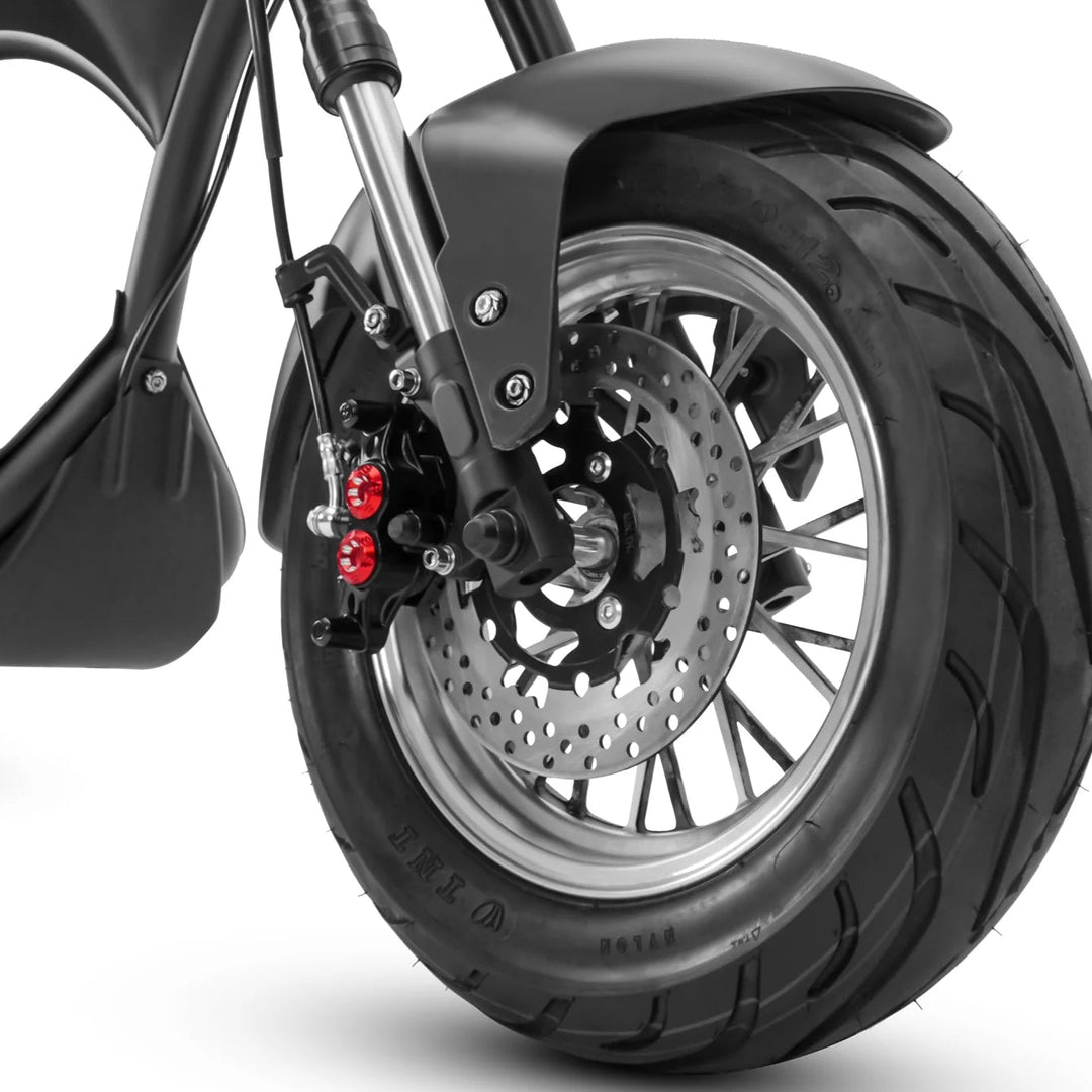 Eahora |M1P 2000W, 60V 30Ah 40MPH Trike Electric Chopper Motorcycle