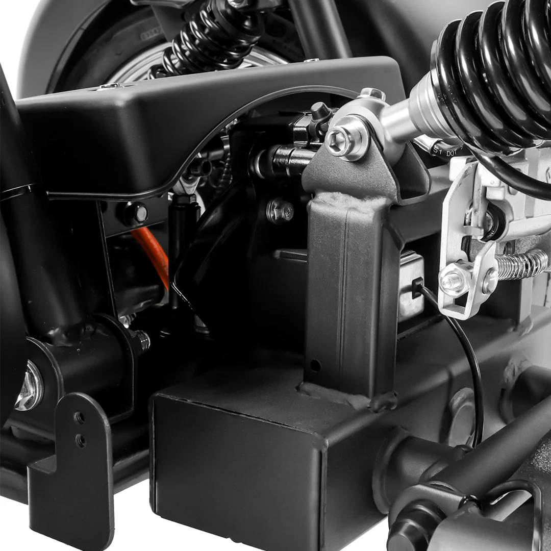 Eahora |M1P 2000W, 60V 30Ah 40MPH Trike Electric Chopper Motorcycle