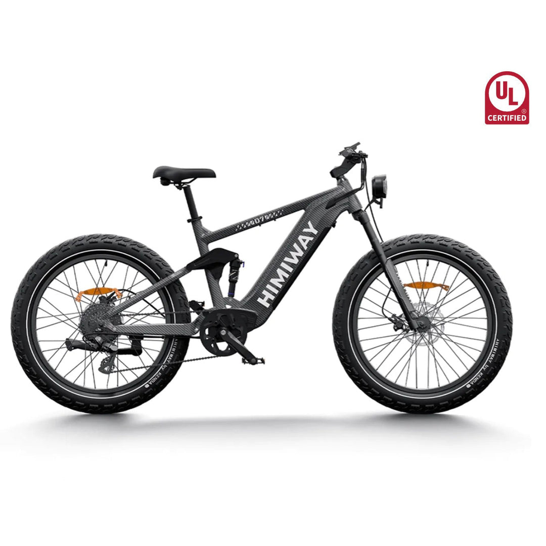 Himiway D7| 1000W, 80-Mile Range Full Suspension Hunting Electric Bike - EBike Haul