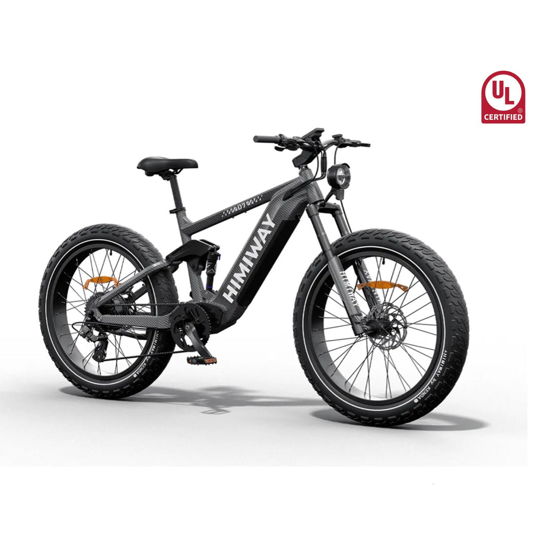 Himiway D7| 1000W, 80-Mile Range Full Suspension Hunting Electric Bike - EBike Haul
