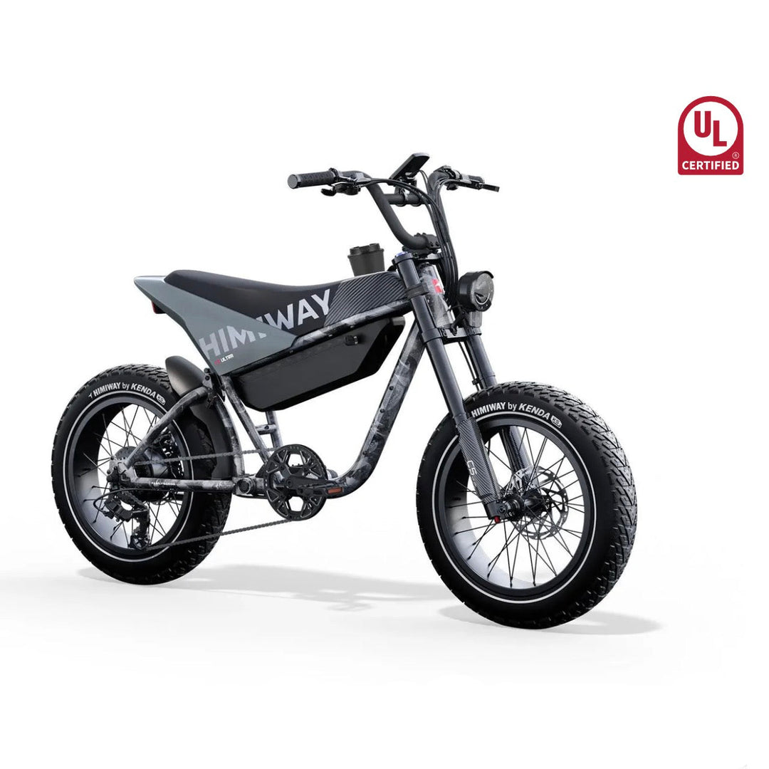 Himiway| C5 Full Suspension, 750W, 80-Mile Range Electric Motorbike - EBike Haul