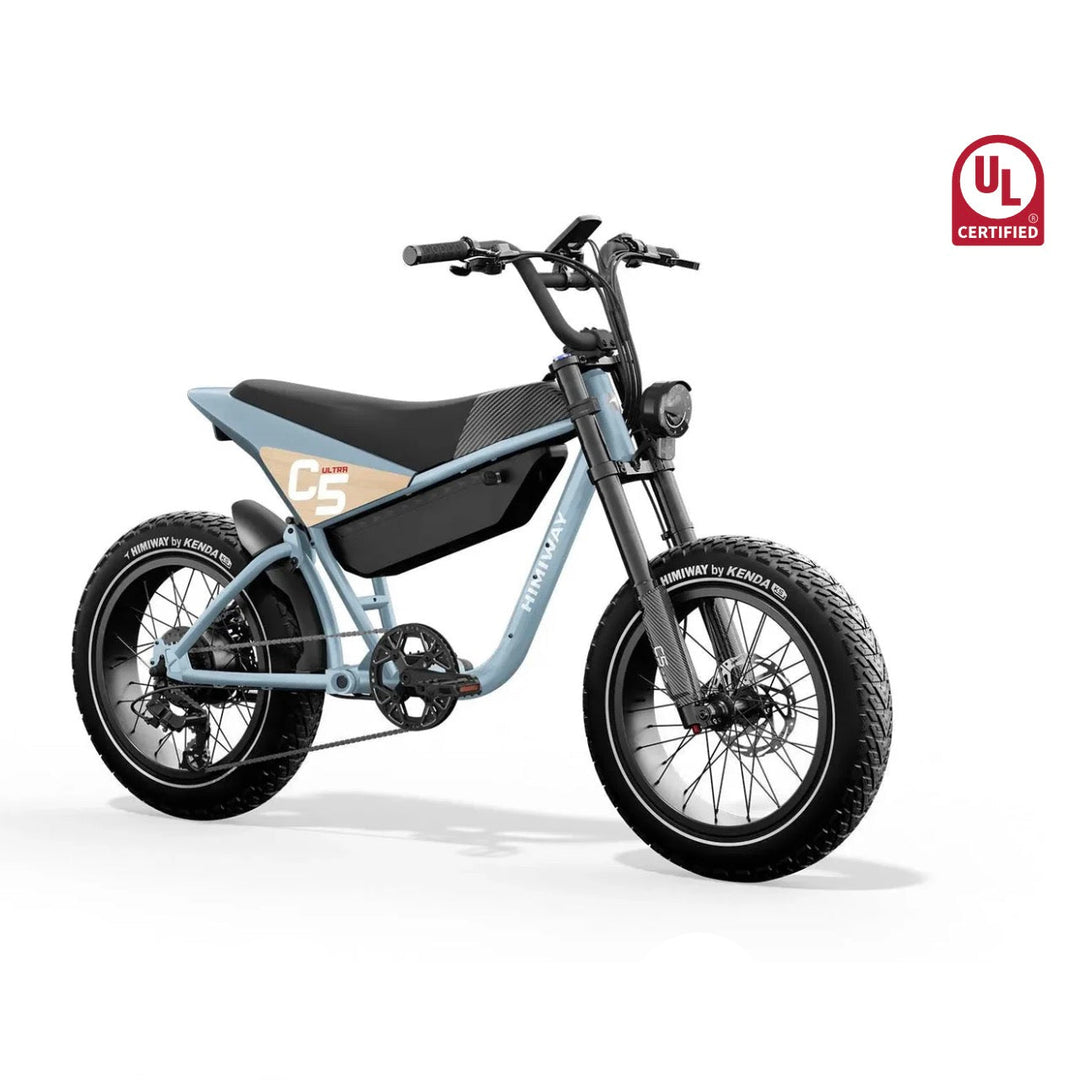Himiway| C5 Full Suspension, 750W, 80-Mile Range Electric Motorbike - EBike Haul