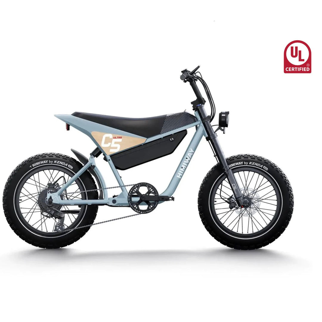 Himiway| C5 Full Suspension, 750W, 80-Mile Range Electric Motorbike - EBike Haul
