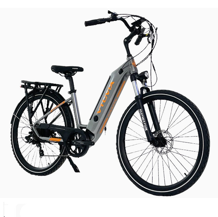 VTUVIA| Giraffe 500W, 50-Mile Range Step-Through Commuter Electric Bike - EBike Haul