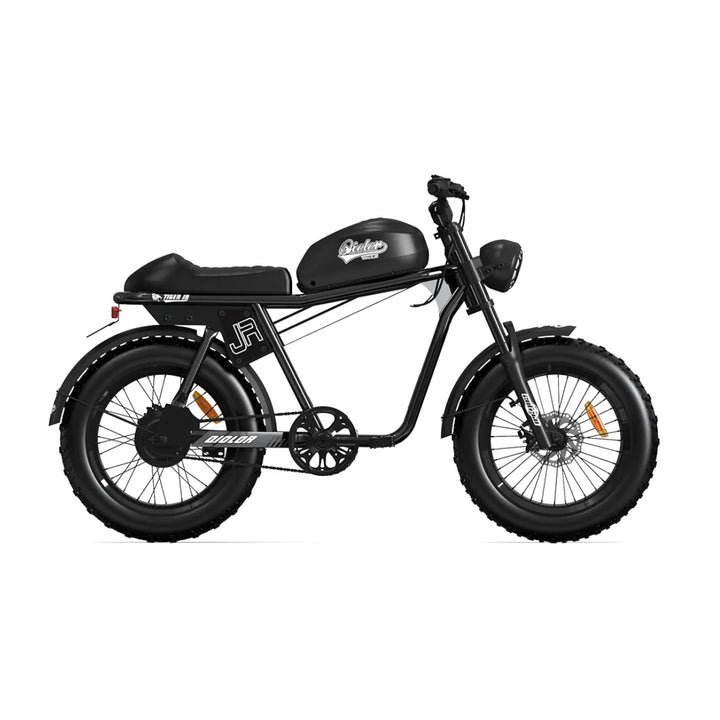 Qiolor Tiger JR| Cafe Racer Style, 24MPH, 400lb Cap Fat Tire E-Moped