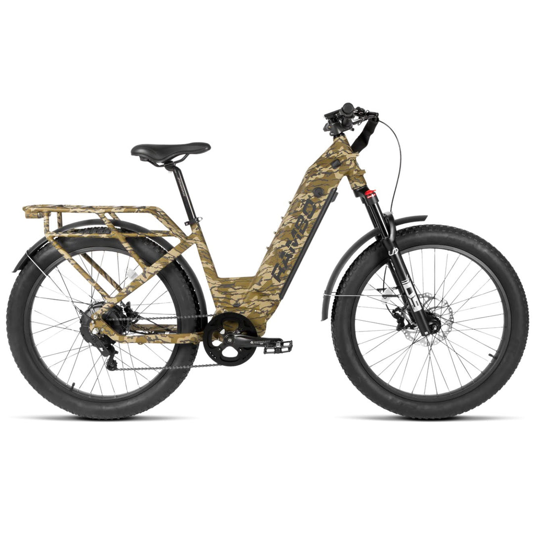RAMBO NOMAD 2.0 Step-Thru| 1000W Hub Motor, Hunting Electric Bike - EBike Haul