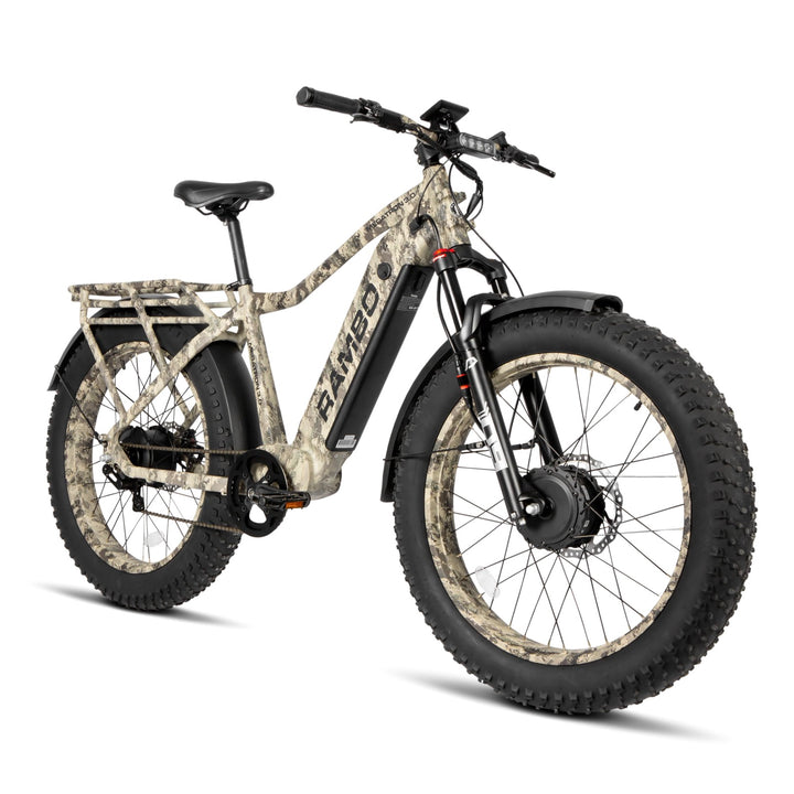 RAMBO Megatron 4.0| Dual 1000W Motors, 110-Mile Range AWD Electric Bike - EBike Haul