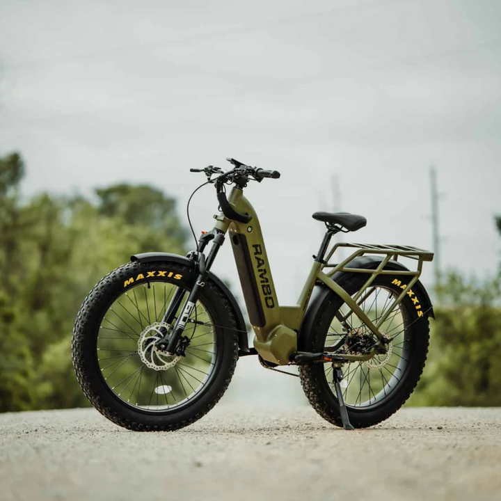 RAMBO Rebel 2.0| 48V 15Ah LG Battery,Quiet Mid-Drive Motor Electric Bike - EBike Haul