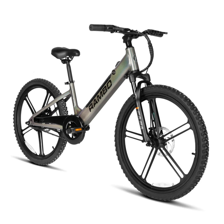 RAMBO Kid's 24" Chameleon| 250W Motor, 16 MPH Speed Electric Bike - EBike Haul