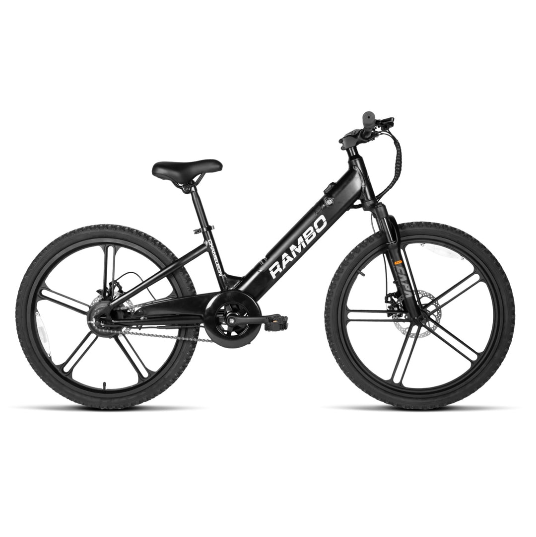 RAMBO Kid's 24" Chameleon| 250W Motor, 16 MPH Speed Electric Bike - EBike Haul