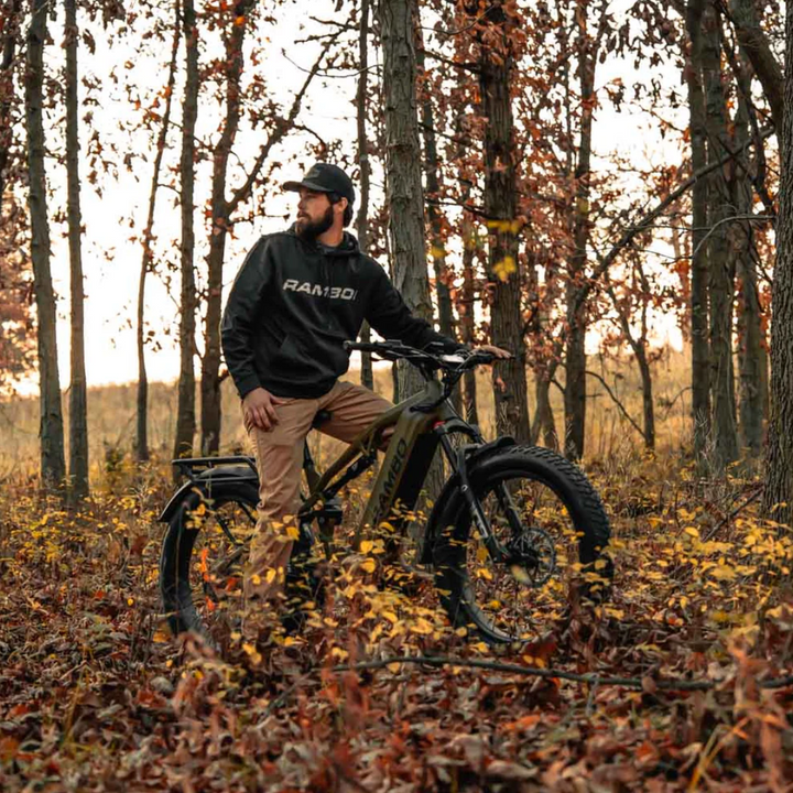 RAMBO Dominator HD| 1000W Mid-Drive Full Suspension Fat Tire Electric Bike - EBike Haul