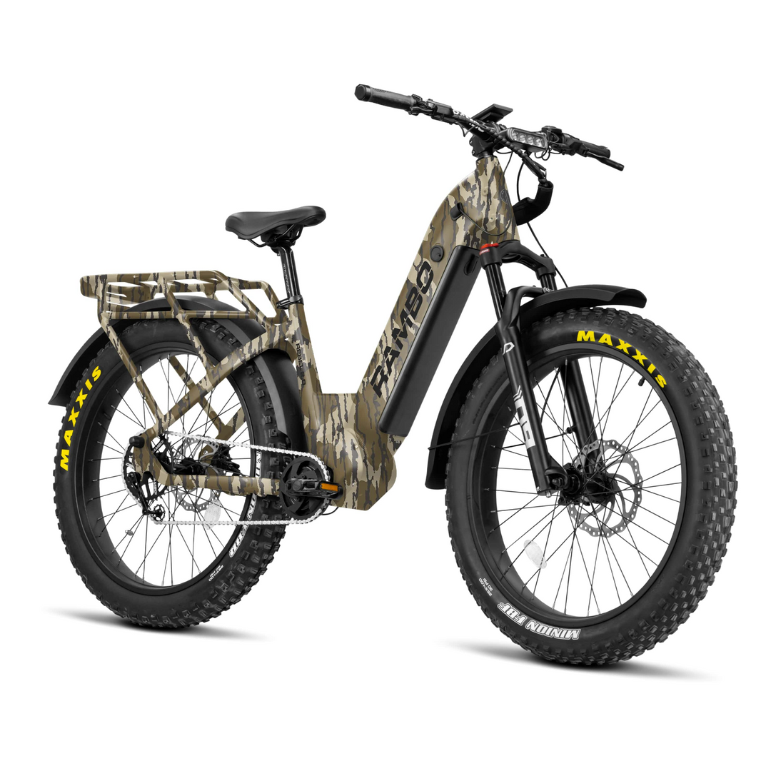RAMBO Rebel 2.0 SS| Single Speed-1000W Bafang BBSHD Mid-Drive Fat Hunting E-Bike - EBike Haul