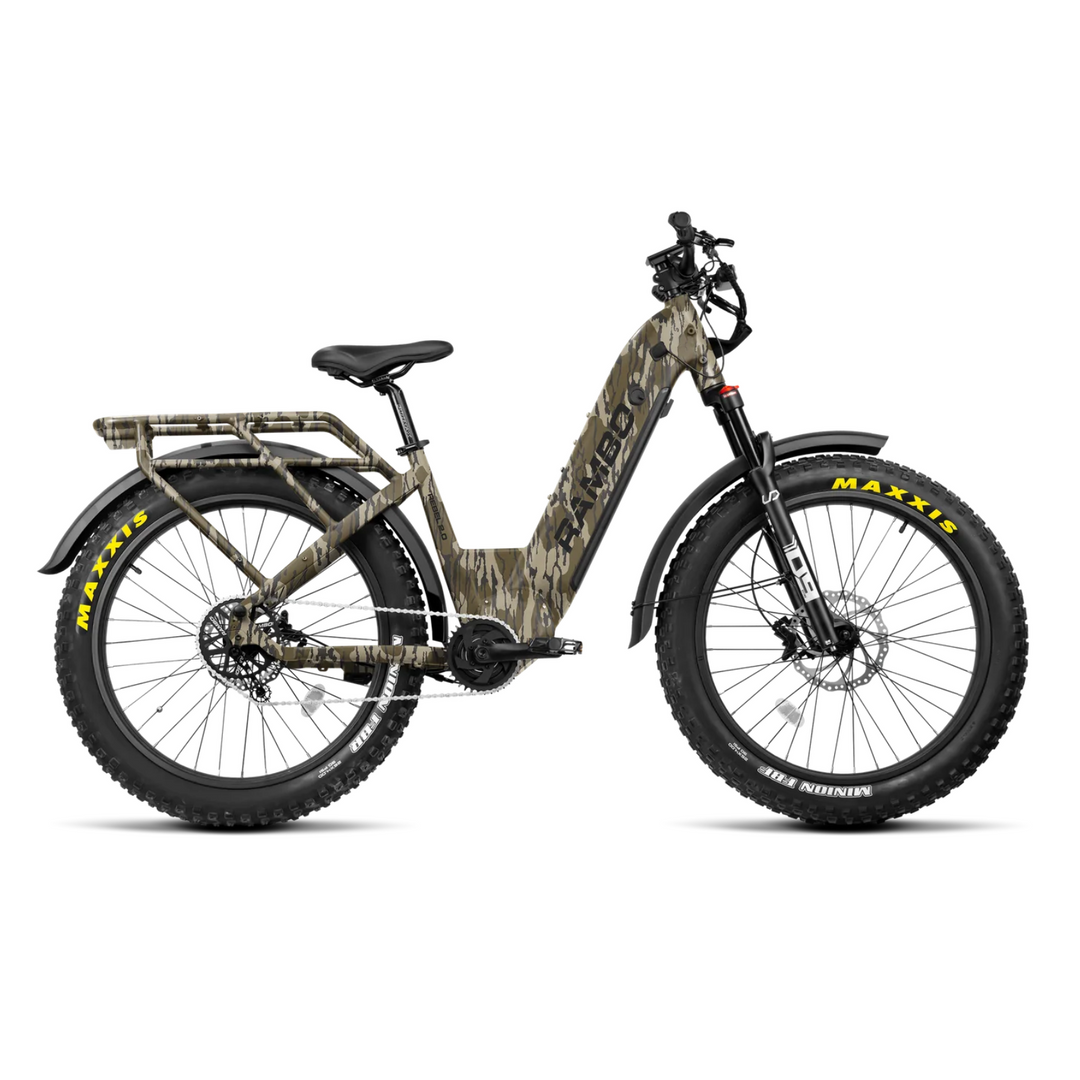 RAMBO Rebel 2.0 SS| Single Speed-1000W Bafang BBSHD Mid-Drive Fat Hunting E-Bike - EBike Haul