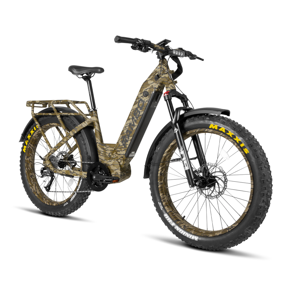 RAMBO Rebel 2.0| 48V 15Ah LG Battery,Quiet Mid-Drive Motor Electric Bike - EBike Haul