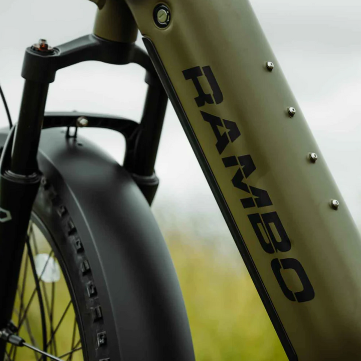 RAMBO Rebel 2.0| 48V 15Ah LG Battery,Quiet Mid-Drive Motor Electric Bike - EBike Haul