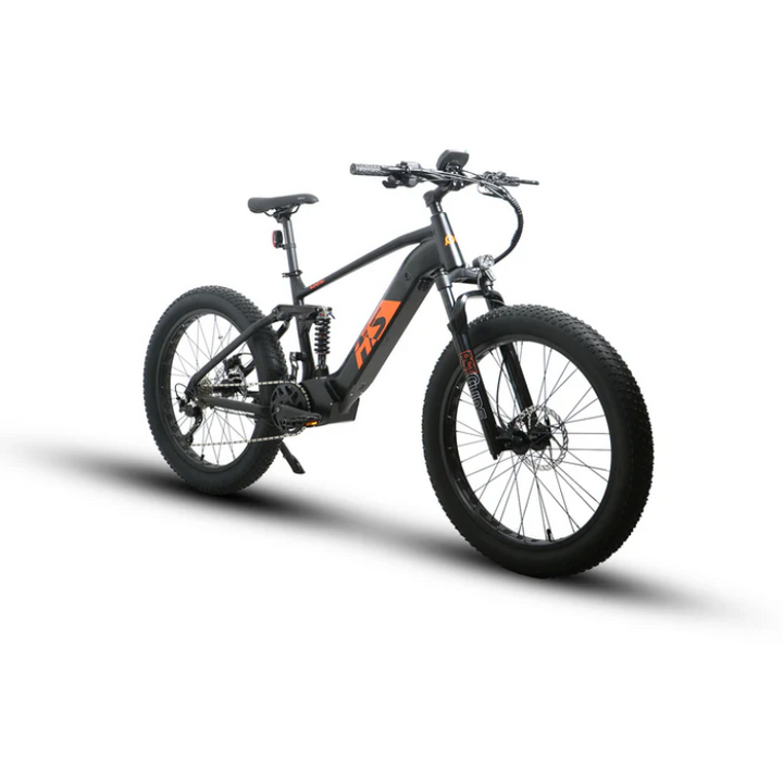 Eunorau FAT-HS| Hunter X8 Full Suspension 1000W Mid-Drive Fat Tire EBike - EBike Haul
