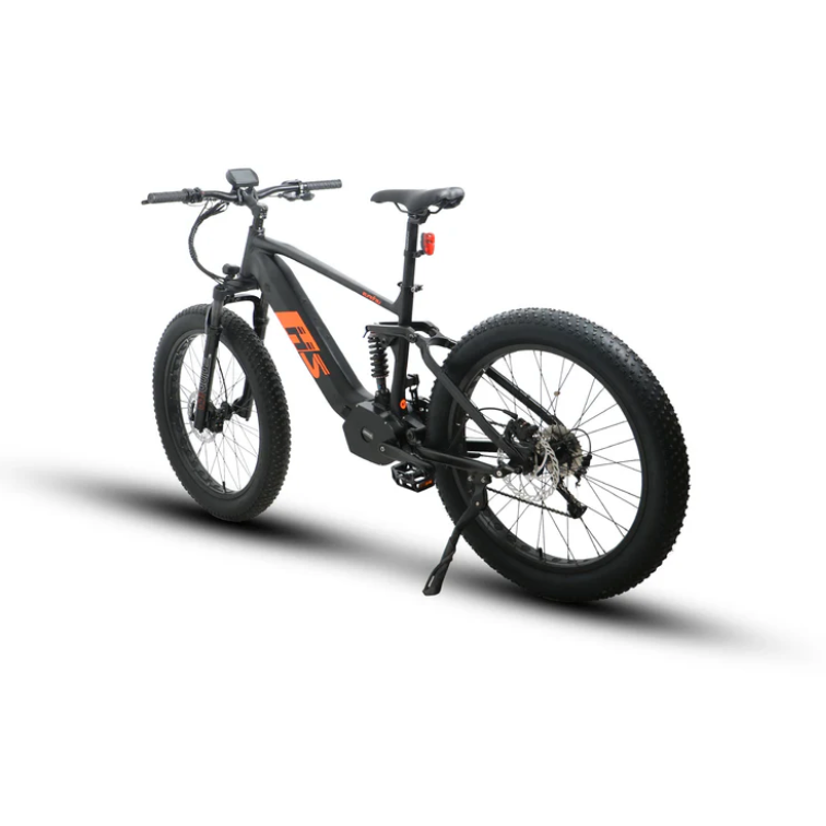 Eunorau FAT-HS| Hunter X8 Full Suspension 1000W Mid-Drive Fat Tire EBike - EBike Haul
