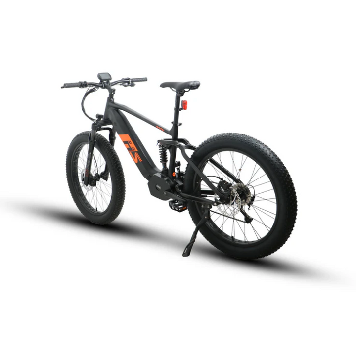Eunorau FAT-HS| Hunter X8 Full Suspension 1000W Mid-Drive Fat Tire EBike - EBike Haul