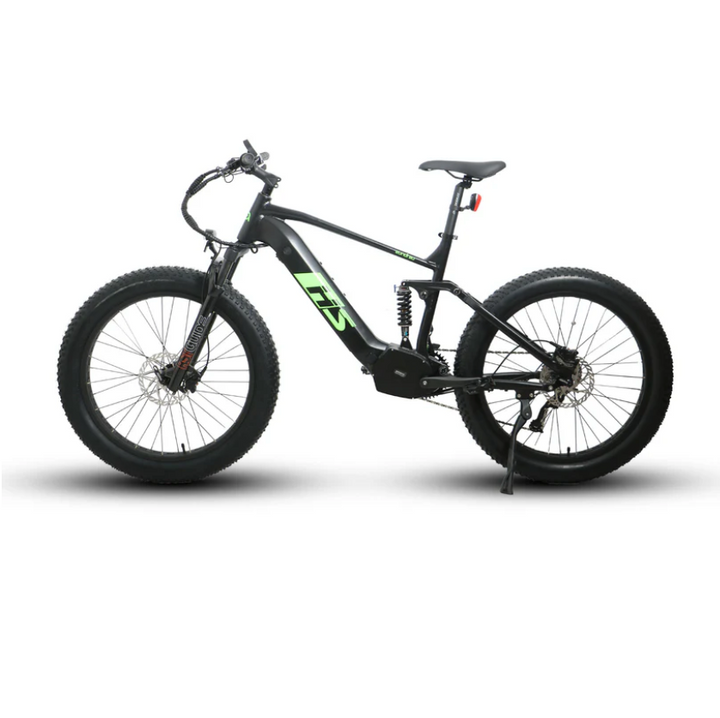 Eunorau FAT-HS| Hunter X8 Full Suspension 1000W Mid-Drive Fat Tire EBike - EBike Haul