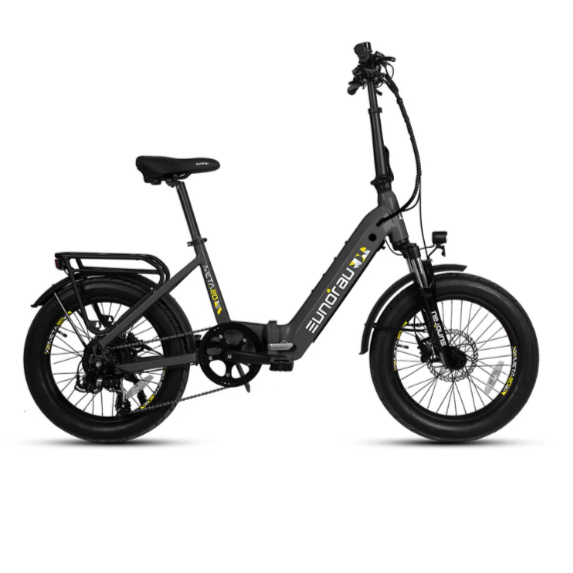 electric bicycle 100 mile range Eunorau| META Foldable 500W, 100-Mile Range Torque Sensor Compact E-Bike