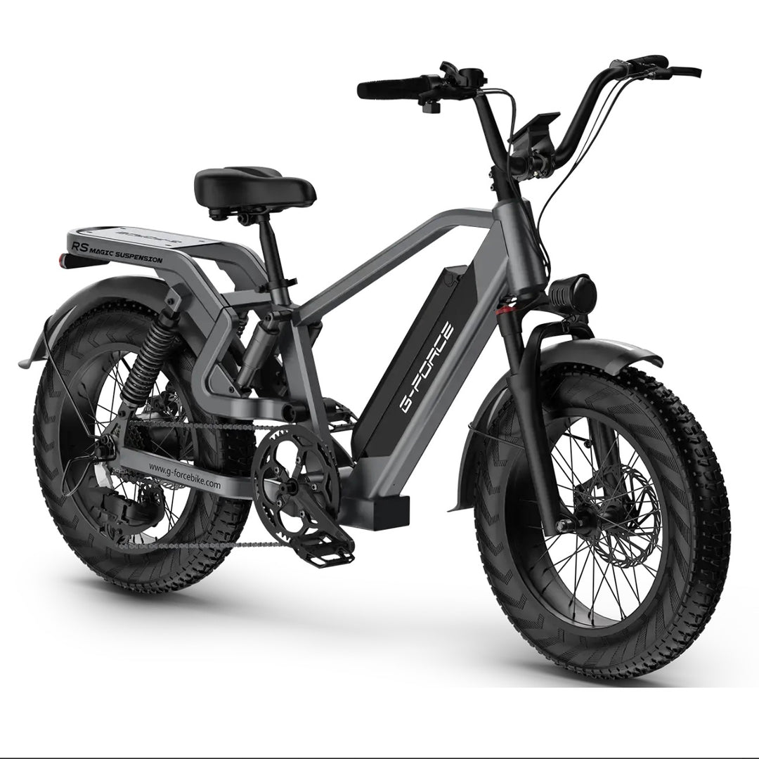 G-FORCE RS| 750W (1300W Peak), Magic Suspension, 100-Mile E-Bike - EBike Haul