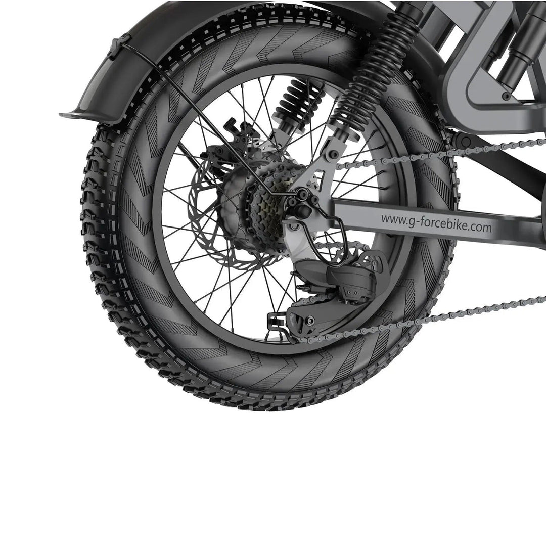 G-FORCE RS| 750W (1300W Peak), Magic Suspension, 100-Mile E-Bike - EBike Haul