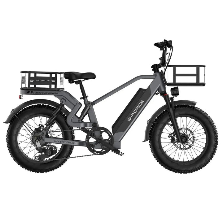 G-FORCE RS| 750W (1300W Peak), Magic Suspension, 100-Mile E-Bike - EBike Haul