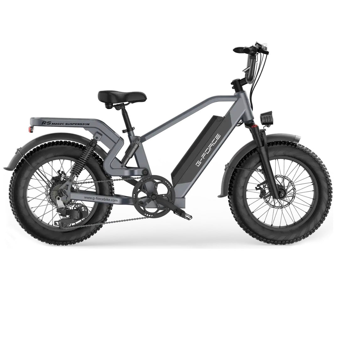 G-FORCE RS| 750W (1300W Peak), Magic Suspension, 100-Mile E-Bike - EBike Haul