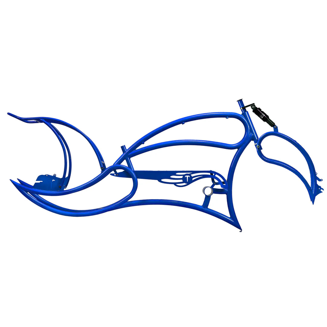 Tracer FM-Leopard 3i Pro 26" Stretch Beach Cruiser Steel Frame, Springer Fork and Chain Guard Included - EBike Haul