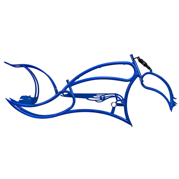 Tracer FM-Leopard 3i Pro 26" Stretch Beach Cruiser Steel Frame, Springer Fork and Chain Guard Included - EBike Haul