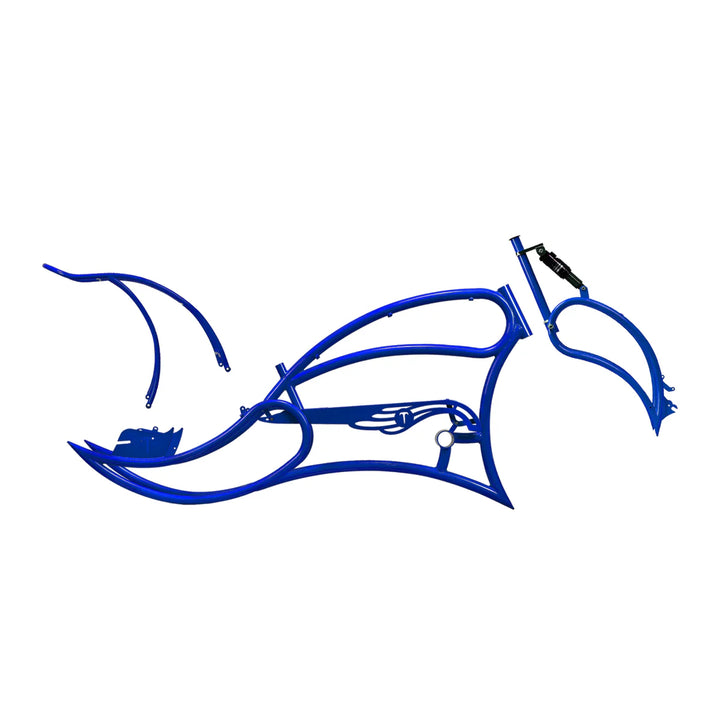 Tracer FM-Leopard 3i Pro 26" Stretch Beach Cruiser Steel Frame, Springer Fork and Chain Guard Included - EBike Haul