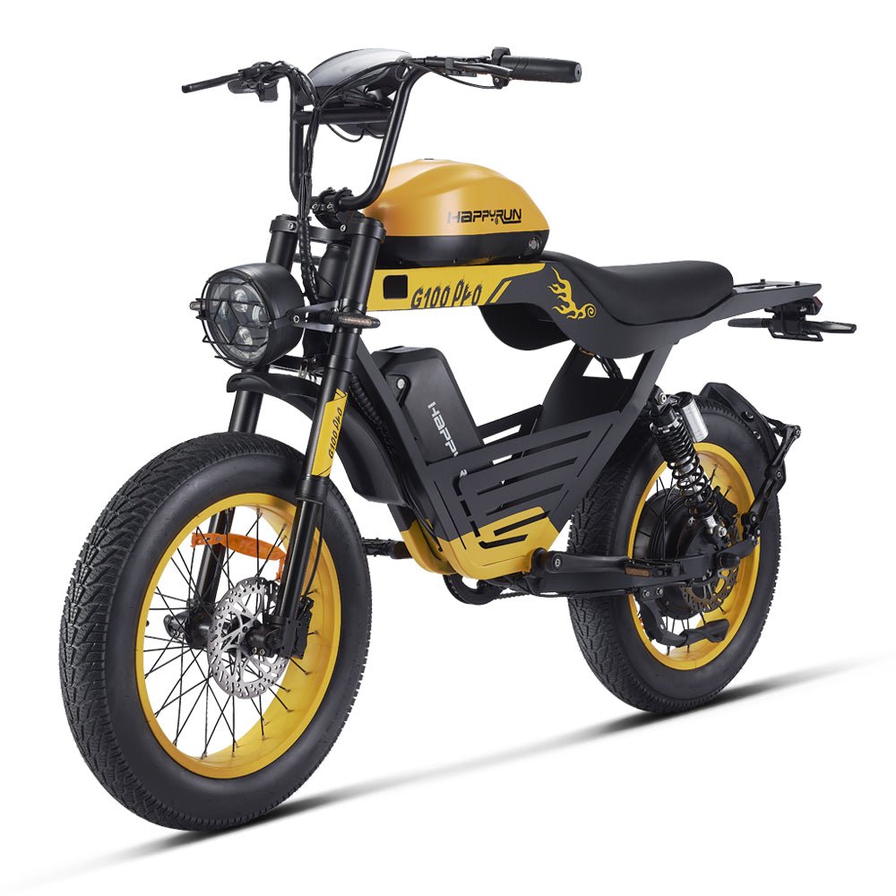 HappyRun G100 Pro 6000W Full Suspension, Long Range E-Bike - EBike Haul