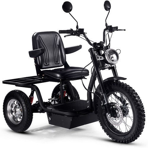 trike elektrofahrrad MotoTec| Electric Trike 60v 1800w Black