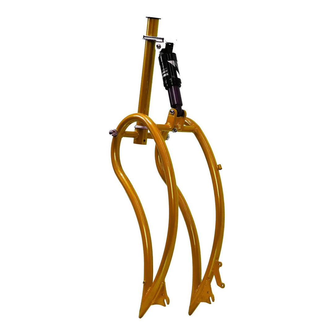 Tracer FM-Leopard 3i Pro 26" Stretch Beach Cruiser Steel Frame, Springer Fork and Chain Guard Included - EBike Haul