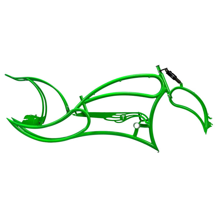 Tracer FM-Leopard 3i Pro 26" Stretch Beach Cruiser Steel Frame, Springer Fork and Chain Guard Included - EBike Haul