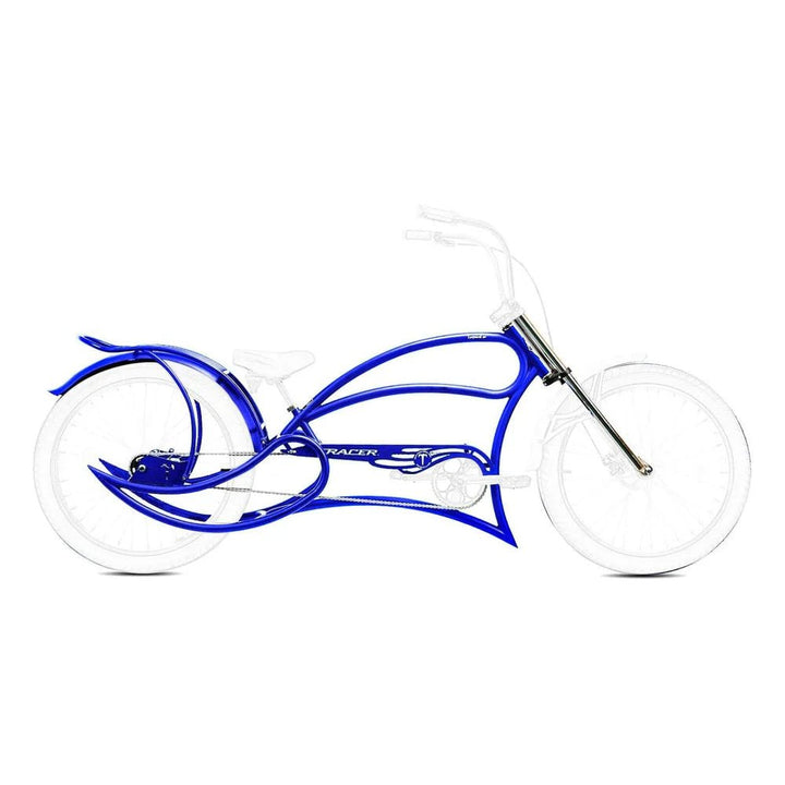 Tracer FM-Leopard GT 26" Stretch Beach Cruiser Steel Frame Triple Tree Fork and Guard - EBike Haul